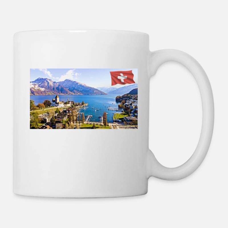 Spiez, Schweiz. - Tasse - Weiß