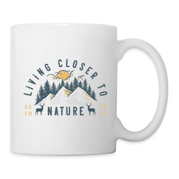 Randonneurs de vie Closer To Nature - Mug blanc - blanc - Droite
