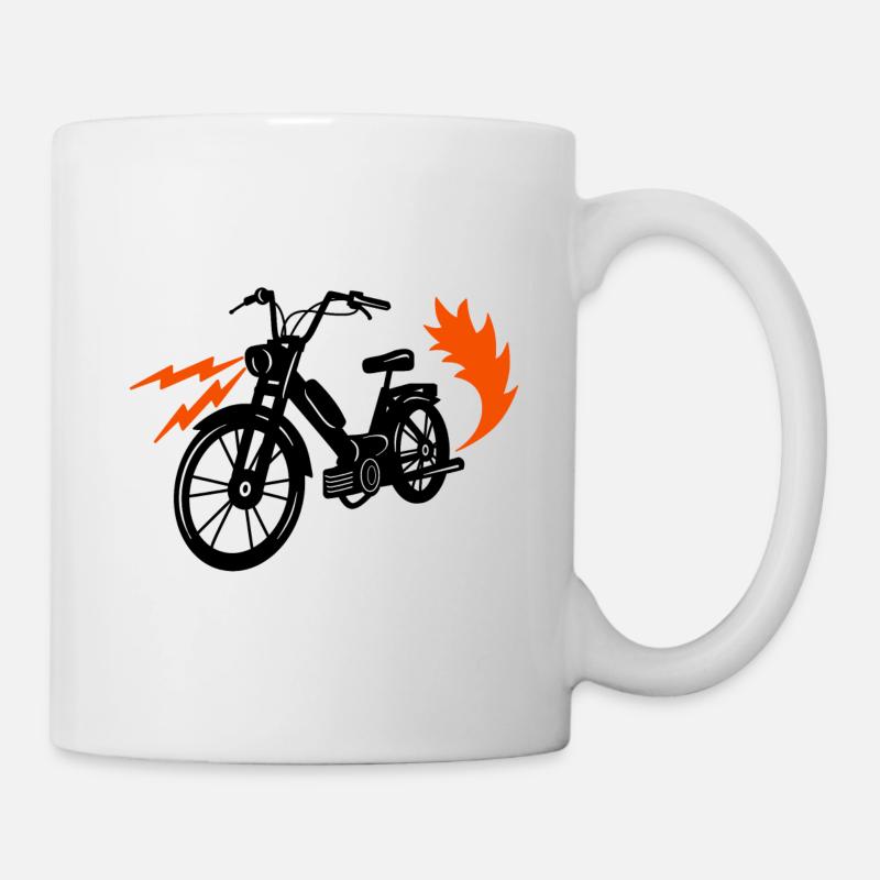 Mofa Moped Mofafahrer Mopedfahrer Zweirad - Tasse - Weiß