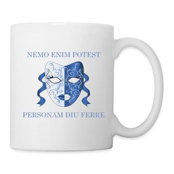niemand kann auf dauer eine maske tragen - Tasse - Weiß - Rechts