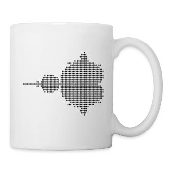 Mandelbrot Ascii - noir - Mug blanc - blanc - Droite