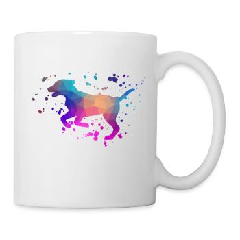 Couleur d'animal familier de chien de chien - Mug blanc - blanc - Droite