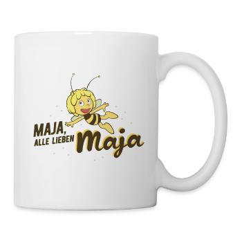 Biene Maja Alle Lieben Maja - Tasse - Weiß - Rechts