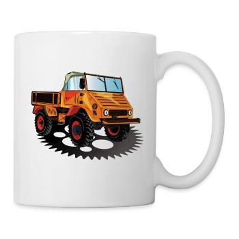 Unimog - Oldtimer - Offroad - Universal Motorgerät - Mug blanc - blanc - Droite