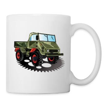 Unimog - Oldtimer - Offroad - Universal Motorgerät - Mug blanc - blanc - Droite
