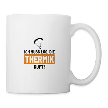 Ich muss los, die Thermik ruft - Tasse - Weiß - Rechts