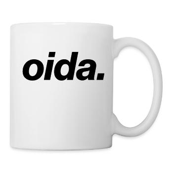 oida black - Tasse - Weiß - Rechts