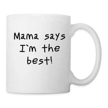 Son Mama Love - Tasse - Weiß - Rechts