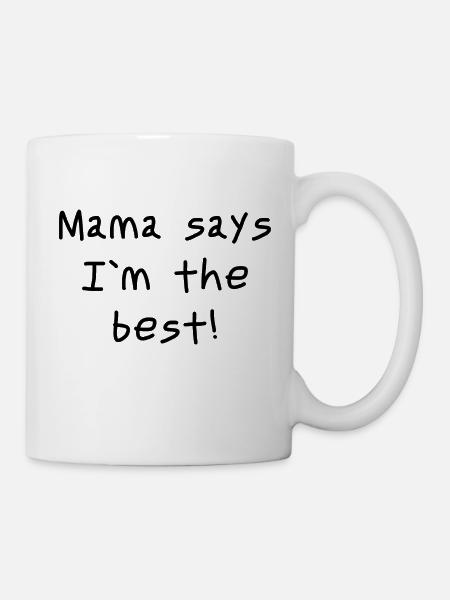 Son Mama Love - Tasse - Weiß