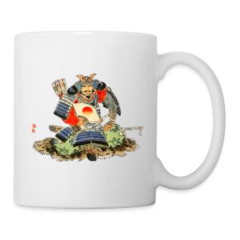 Samurai by Kōno Bairei - Mug - white - Right