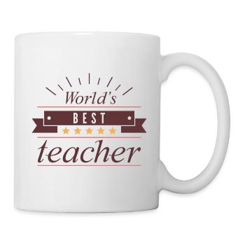 Bester Lehrer der Welt - Tasse - Weiß - Rechts