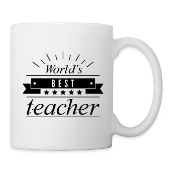 Bester Lehrer der Welt - Tasse - Weiß - Rechts