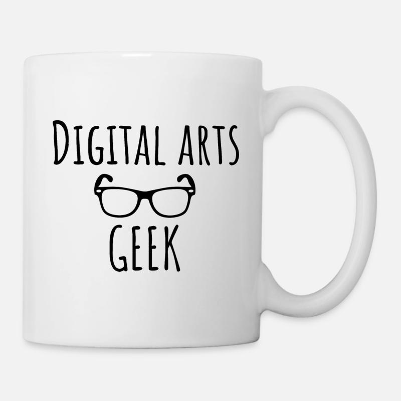 Art numérique drôle - Digital arts Geek - Mug blanc - blanc