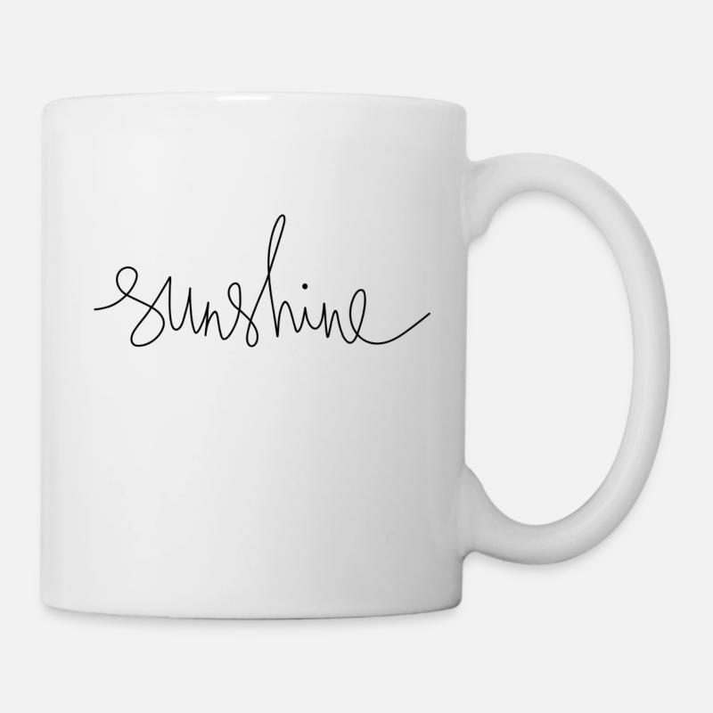 sunshine - Tasse - Weiß