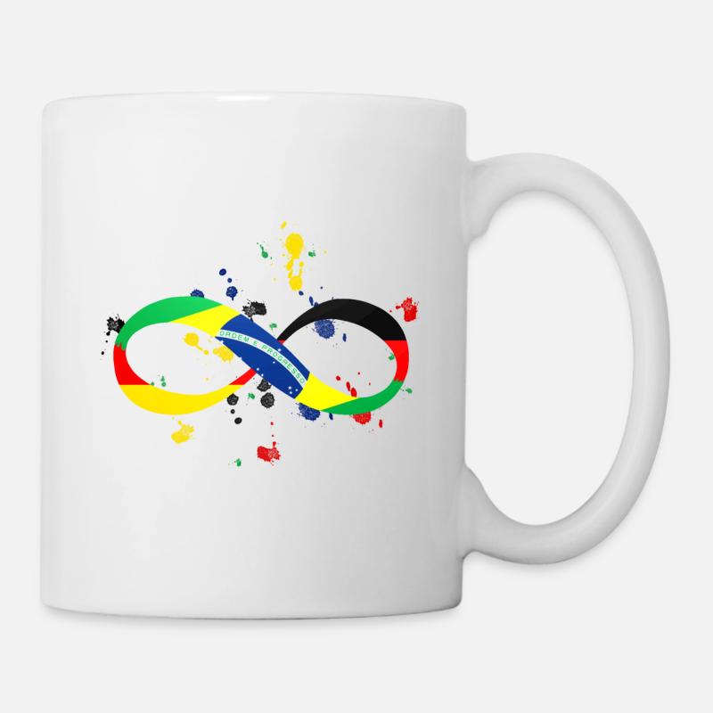Unendlich Brasil Deutschland - Tasse - Weiß