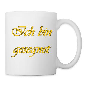 Ich bin gesegnet - Tasse - Weiß - Rechts