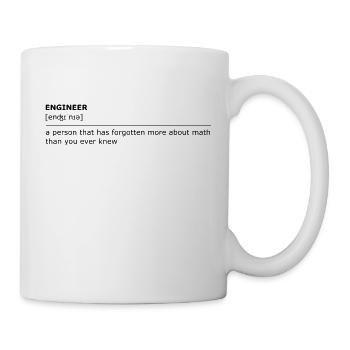 Engineer forgets math dark - Mug - white - Right