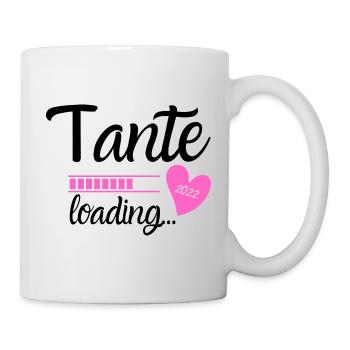 Tante 2022 is loading - Tante werden - Tasse - Weiß - Rechts