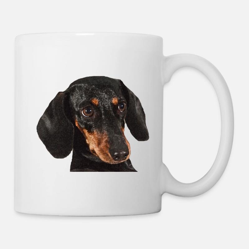 Dachshund - Mug - white