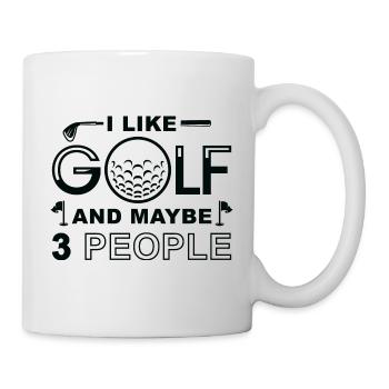 I Like Golf And Maybe 3 People - Mug - white - Right