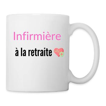 Infirmière à la retraite - Mug blanc - blanc - Droite