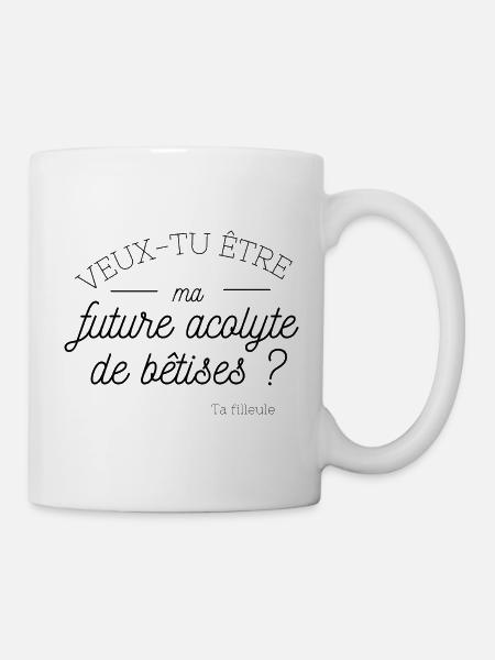 Veux tu etre ma future acolyte de bêtises - Mug blanc - blanc