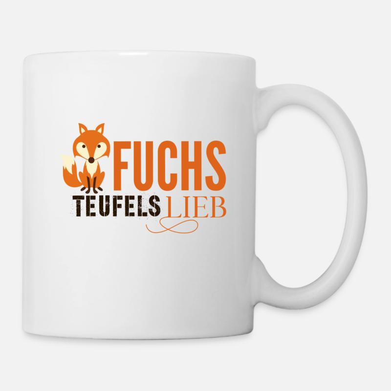Fuchs Teufels Lieb - Tasse - Weiß