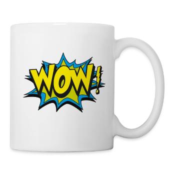 wow - Tasse - Weiß - Rechts