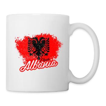 Ich liebe Albanien - Tasse - Weiß - Rechts