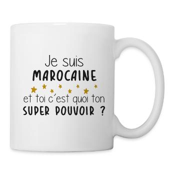 Marocaine - Maroc - Super Pouvoir - Cadeau - Drôle - Mug blanc - blanc - Droite