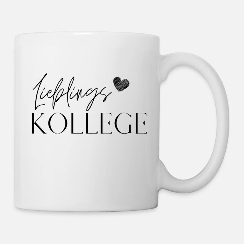 Lieblingskollege - Teamheld mit Herz - Tasse - Weiß
