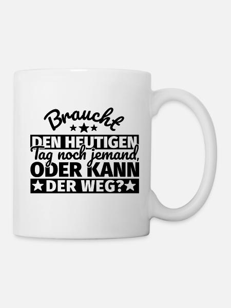 Schlechte Laune Spruch Morgenmuffel - Tasse - Weiß