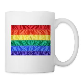 Rainbow Flag Gay Pride LGBT LGBTQ Pride - Mug - white - Right
