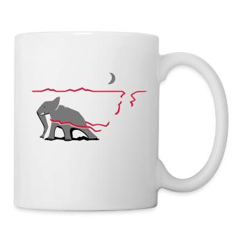 There is still something behind the horizon. - Mug - white - Right