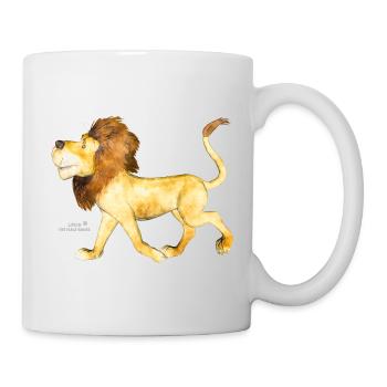 watercolored Lion by Sabina Elisabeth - Tasse - Weiß - Rechts