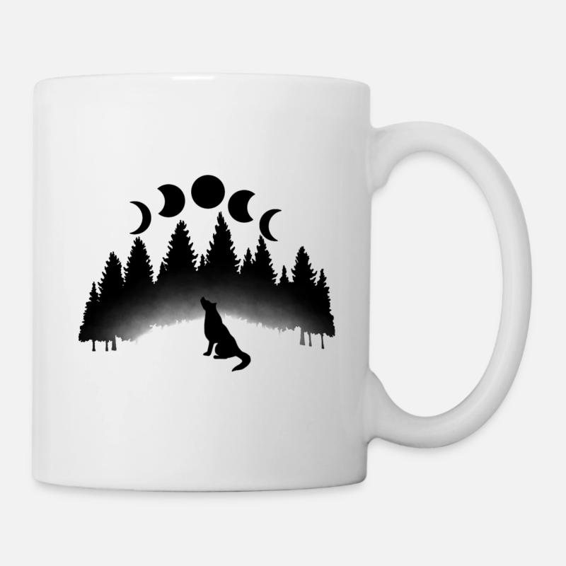Wolf Moon - Mug - white