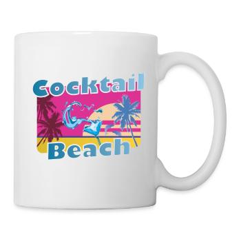 Cool party shirt summer beach vacation gift - Mug - white - Right
