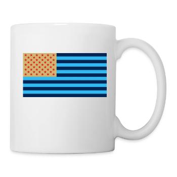 Drapeau de Djurgården - Mug blanc - blanc - Droite