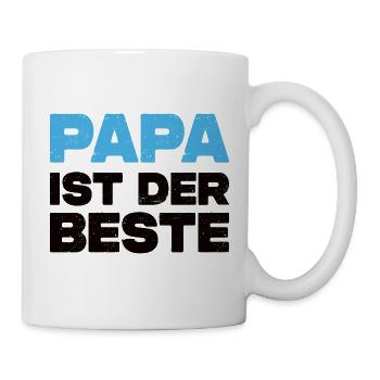 Papa Ist Der Beste - Tasse - Weiß - Rechts