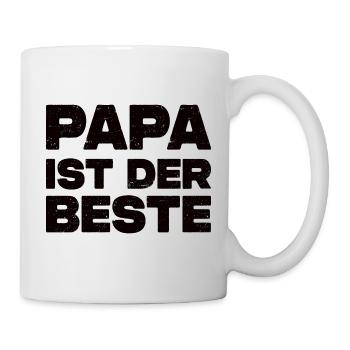 Papa Ist Der Beste - Tasse - Weiß - Rechts