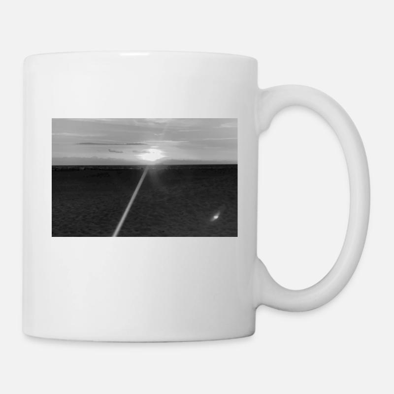 Plage Noir et Blanc - Mug blanc - blanc