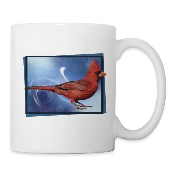 Der nördliche Kardinal - Tasse - Weiß - Rechts