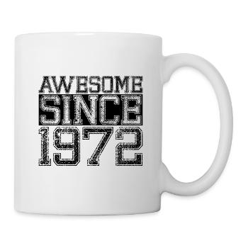 Awesome Since 1972 50. Geburtstag 1972 Geburtstag - Tasse - Weiß - Rechts