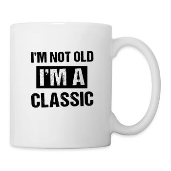 Je ne suis pas vieux je suis un classique - Mug blanc - blanc - Droite