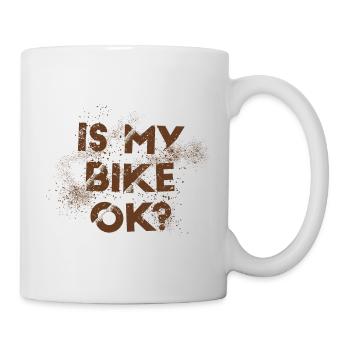 Drôle de moto Dirt Biker Est mon vélo OK - Mug blanc - blanc - Droite