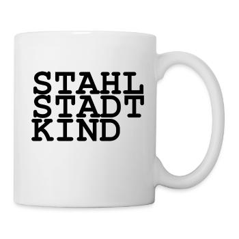 Stahlstadt Kind - Linz - Tasse - Weiß - Rechts