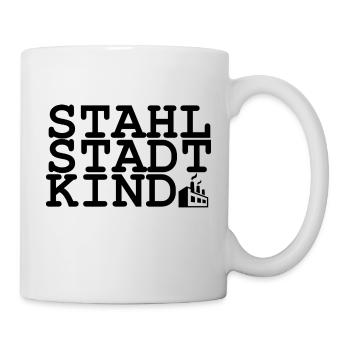 Stahlstadt Kind - Linz - Tasse - Weiß - Rechts