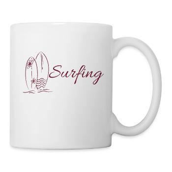Surf - Mug blanc - blanc - Droite