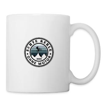 Echte Kerle ohne Motor - Tasse - Weiß - Rechts