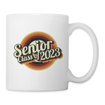 Cadeau de fête de remise des diplômes rétro de la classe senior de 2023 - Mug blanc - blanc - Droite